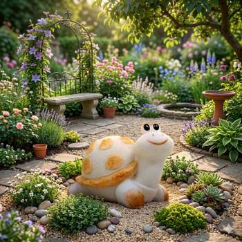 Tolle LED Schildkröte ca. 14 cm - Dekofigur